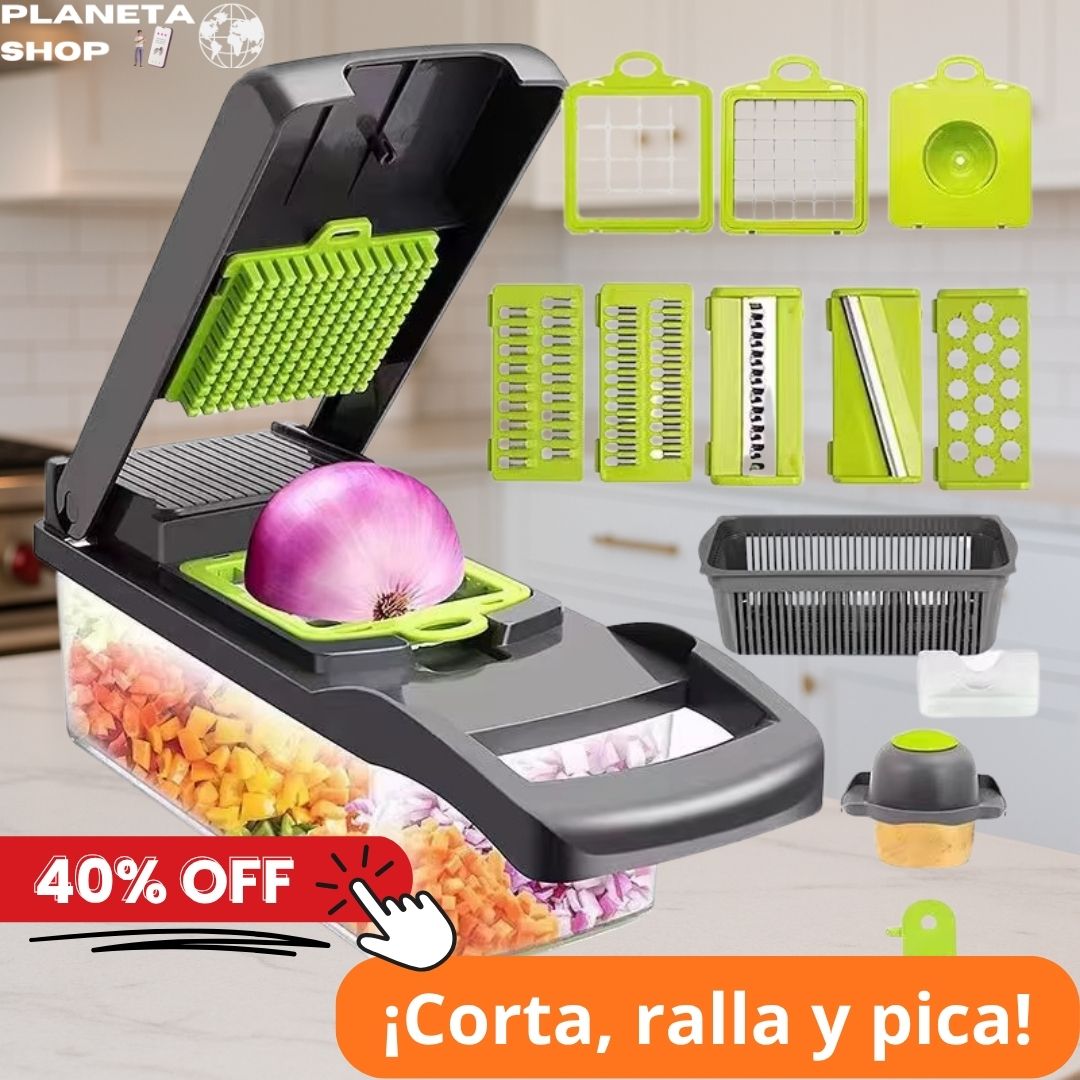 ¡Corta, ralla y pica todo en segundos con una sola herramienta!